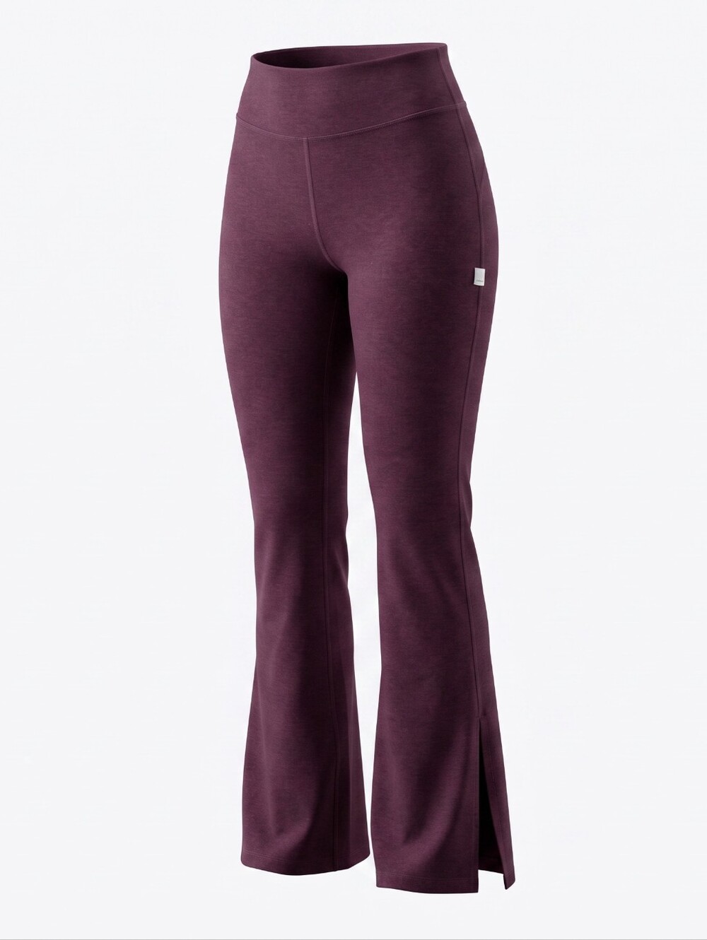 Vuori Granite High Waist Split Flare Pants Cerise Heather S